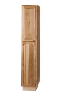 Hampton Bay Hampton 18 in. W x 24 in. D x 96 in. H Assembled Pantry Kitchen Cabinet in Natural Hickory