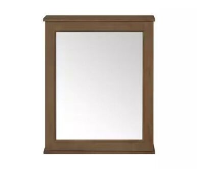 Caville 24 in. W x 8 in. D x 30 in. H Rectangular Surface Mount Almond Latte Medicine Cabinet with Mirror - Previously Installed