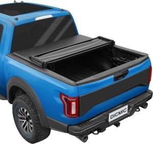 Soft Quad-Fold Tonneau Cover for 2019-2023 Ford Ranger 6' Bed 