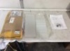 Acrylic Locking Display Cabinet with 3 Shelves 6" x 6" x 16" - E-Comm Return, Appears New