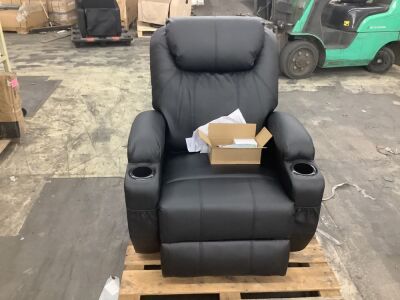 Black Massage Recliner Chair 