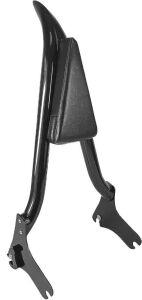 Detachable Black Sissy Bar Passenger Backrest Rear Pad for Harley Davidson Touring 97-08 Road King Electra Glide Street Glide with Required Docking Kit, 26" Height 