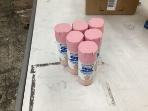 Lot of (6) Rust-Oleum Painters Touch Ultra Cover Paint & Primer Spray, Satin Sweat Pea 