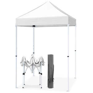 EAGLE PEAK 5x5 Pop Up Canopy Tent Instant Outdoor Canopy Easy Set-up Straight Leg Folding Shelter