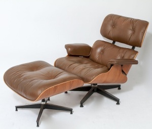 Mid Century Lounge Chair & Ottoman