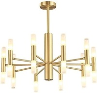 BOKT Post Modern 20-Light Flush Mount Chandelier with Frosted Glass Shades - Appears New&nbsp;
