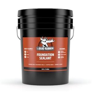 Liquid Rubber Foundation Sealant Black Flat Solid Water-based Mildew Resistant Mold Resistant Waterproofer 