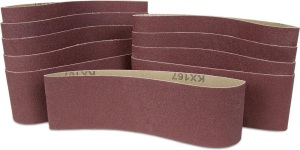 WEN 6318SP240 240-Grit 3 x 18" Sanding Belt Sandpaper (10 Pack)