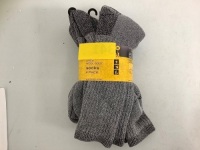 Men's Crew Wool Boot Socks, XL, 4 Pack, Appears New