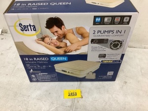 Serta 18in Queen Inflatable Mattress 