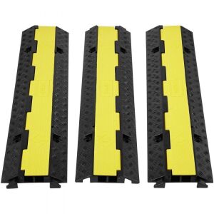 VEVOR 3 PCs Cable Protector Ramp 2 Channel 12000 lbs Load 