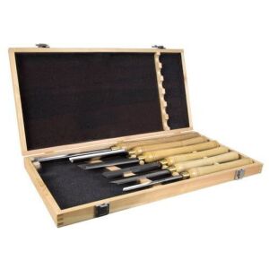 WEN CH15 6-Piece 16-to-22-Inch Artisan Chisel Set with High-Speed Steel Blades and Domestic Ash Handles