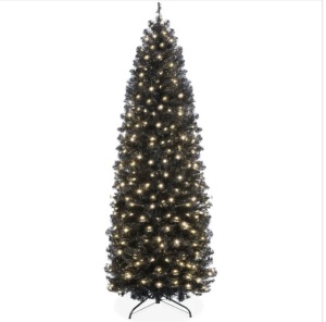 9' Pre-Lit Black Artificial Pencil Holiday Tree $327.99