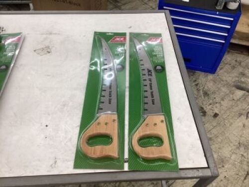 Lot of (2) 20" Raker Tooth Curved Saw&nbsp;
