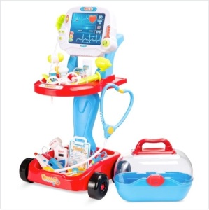 Play Doctor Kit for Kids, Boys & Girls with 17 Accessories, Mobile Cart $79.99