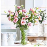 12 Pack Clear Glass Cylinder Vases, Table Flowers Vase,for Wedding Decorations and Formal Dinners (6 Inch)