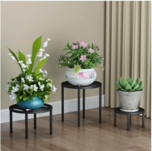 Set of 3 Metal Plant Stand for Heavy Potted Plant