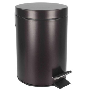 Home Basics 3 Liter Step Open Garbage Trash Can, Waste Basket Bin For Bathroom, Kitchen, Office