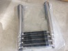 Telescopic 4 Step Stainless Steel Ladder, 300 Lb Capacity - Appears New 