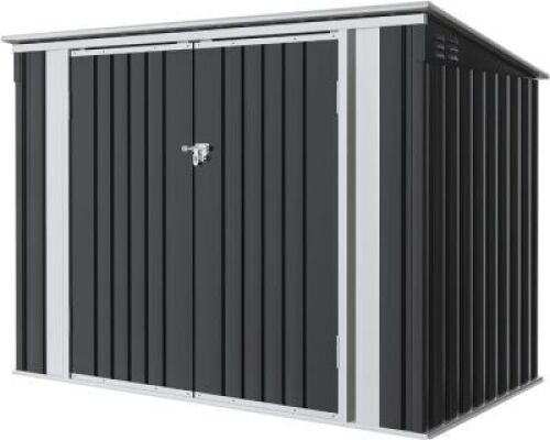 5.8x3.3 FT Outdoor Metal Storage Shed with Lid Chain Hydraulic Gas Rod&nbsp;