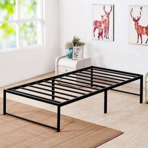 VECELO Metal Bed Frame Platform,&nbsp;Metal Slat Support, Twin - Appears New&nbsp;