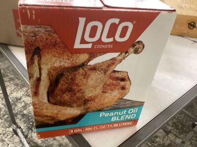 LOCO 3 Gal. Peanut Oil Blend, Best By 2/1/24