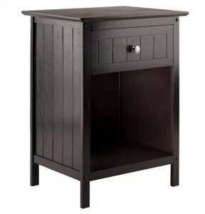 Winsome Wood Blair 18.90 in. W Coffee Nightstand Accent Table 