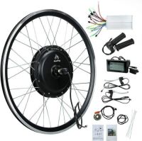 JauoPay 48V 1000W Electric Bicycle Conversion Kit LCD Meter 26" E-Bike Rear Hub Wheel 28mile/h&nbsp;