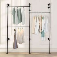 Industrial Pipe&nbsp;Wall Mounted Clothing Rack