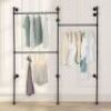 Industrial Pipe&nbsp;Wall Mounted Clothing Rack