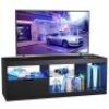 Modern TV Stand with LED Lights and High Glossy Cabinets for TVs up to 65"&nbsp;