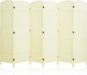 JOSTYLE 6' Tall Room Divider 6 Panel