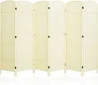 JOSTYLE 6' Tall Room Divider 6 Panel