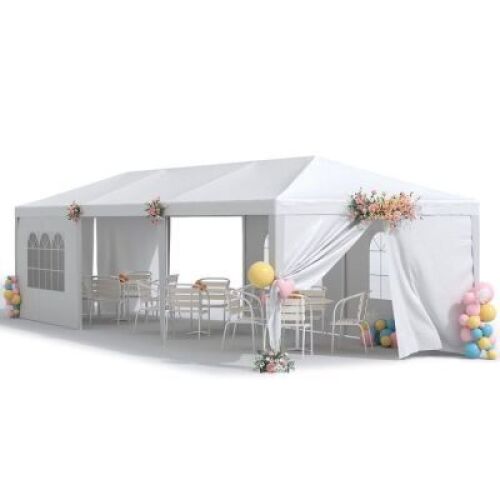 Homall 10' x 30' Outdoor Gazebo Party Tent w/Removable Sidewalls