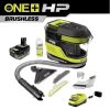 RYOBI ONE+ HP 18V Brushless Cordless SWIFTClean Mid-Size Spot Cleaner with 4.0 Ah Battery and Charger