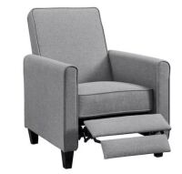 Gray Linen Standard Push Back&nbsp;Recliner&nbsp;