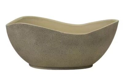 Lot of (2) 12.5 in. Resin Arc Planter, Desert & Stone 