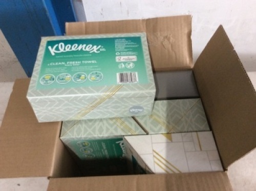 Case of (6)&nbsp;Kleenex Hand Towels, Single-Use Disposable Paper Towels, 60 Towels - New