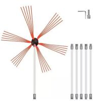 VEVOR&nbsp;20 ft. L Chimney Brush Kit with 6 Nylon Flexible Rods