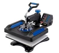 VEVOR 12 in. L x 15 in. W Heat Press 360&deg; Swing Away Digital Sublimation T-Shirt Vinyl Transfer Printer, Blue&nbsp;