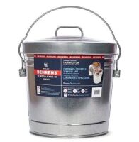 Behrens 6 Gallon Galvanized Steel Round Trash Can with Locking Lid&nbsp;