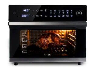 Ariawave 36 qt. Black Air Fryer Oven 