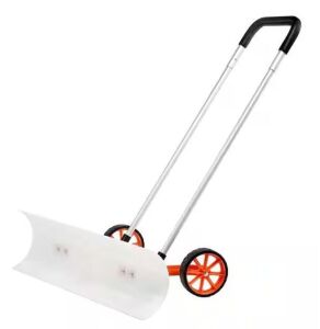 VEVOR 37 in. Snow Shovel 43.31 in. U-shaped Aluminum Handle and Aluminum Alloy Blade  