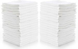 Cotton Washcloths, 12" x 12", 24 Pack 