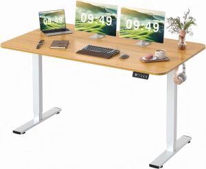 Electric Height Adjustable Standing Desk 55 x 24 Inches