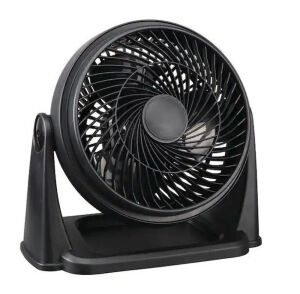 Hampton Bay 9 in. 3 Speed Personal Desk High Velocity Table Fan in Black 