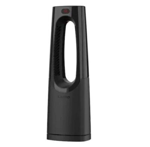 Lasko Bladeless 1500W 28 in. Black Electric Oscillating Tower Ceramic Space Heater with Remote Control and Digital Display 