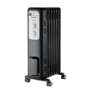 Pelonis 1,500-Watt Oil-Filled Radiant Electric Space Heater with Thermostat 