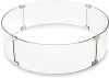 28" Round Fire Pit Wind Guard Tempered Glass Thickness Clear Wind Guard Durable Strong Glass Wind Guard for Barbecue Outdoor Use