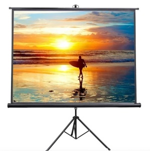 VIVO 100" Portable Projector Screen 4:3 Projection Pull Up Foldable Stand Tripod